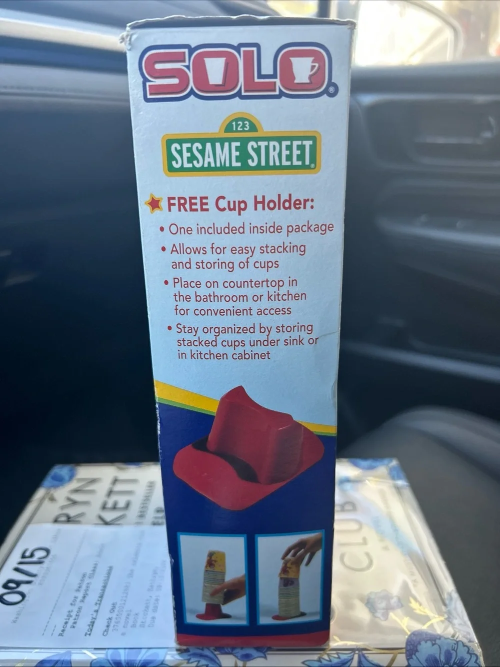 Sesame Street Solo Cups 5oz NOS 2008 80ct w Holder Box Elmo With Cup Holder
